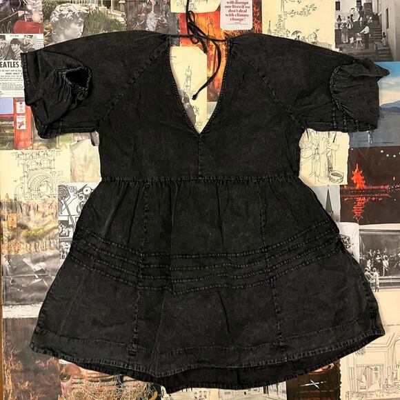 Mustard Seed acid wash midi dress - Picture 8 of 8